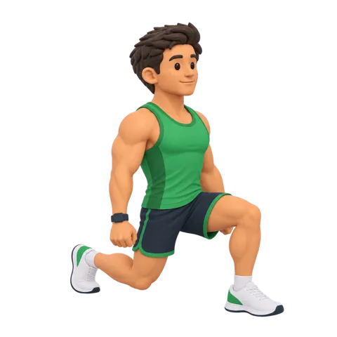 HomeFit exercise art: forward lunge
